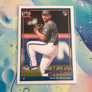 Nolan McLean ROOKIE Mets Card Topps 2026